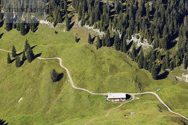Österreich  Vorarlberg  Blick vom Diedamskopf am Bregenzerwald
