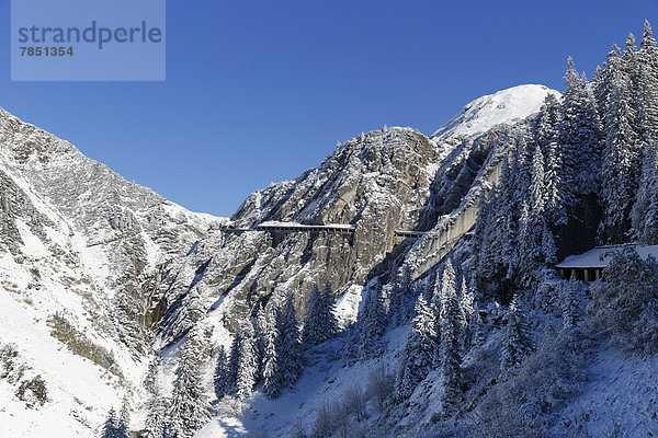 Österreich  Vorarlberg  Blick auf den Flexenpass