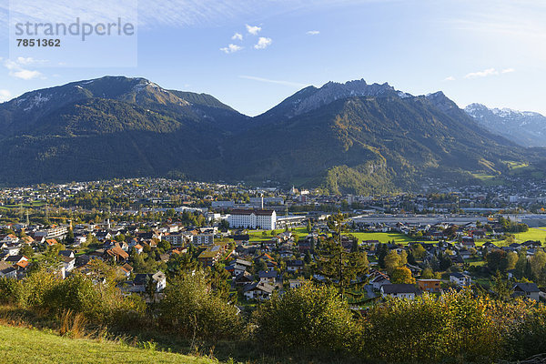 Österreich  Vorarlberg  Blick auf Mattersburg und Breithorn