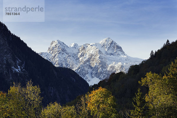Österreich  Vorarlberg  Blick auf das Ratikongebirge im Brandnertal