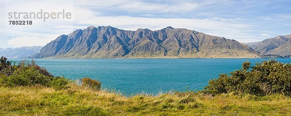 Berg  See  Pazifischer Ozean  Pazifik  Stiller Ozean  Großer Ozean  neuseeländische Südinsel  Neuseeland  Westküste