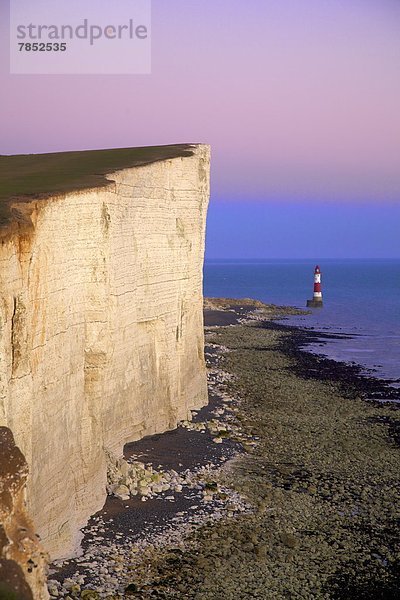 Europa  Sonnenuntergang  Großbritannien  Leuchtturm  East Sussex  England
