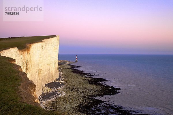 Europa  Sonnenuntergang  Großbritannien  Leuchtturm  East Sussex  England