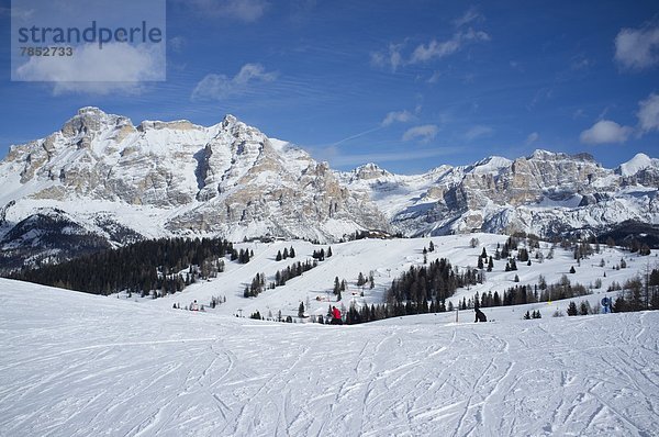 hinter  Trentino Südtirol  Europa  Berg  Urlaub  Ski  Dolomiten  Italien