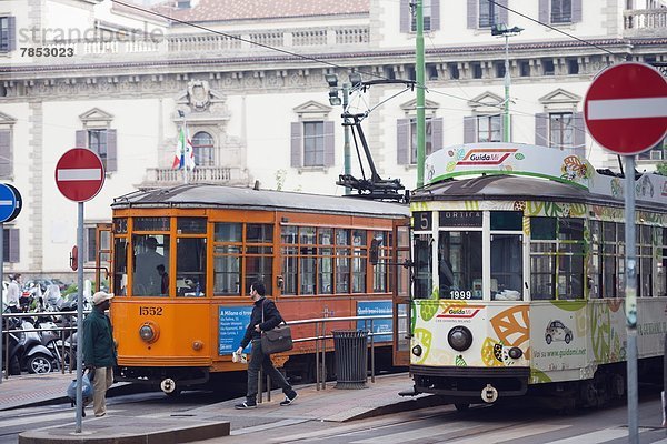 Stadtbahn  Mailand  Lombardei  Italien  Europa