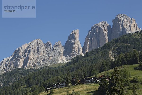 nahe  Europa  Berg  dramatisch  Dolomiten  Trentino Südtirol  Canazei  Italien