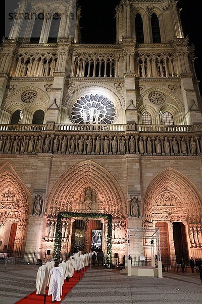 aufmachen  Paris  Hauptstadt  Frankreich  Europa  Kathedrale  Zeremonie  Jubiläum