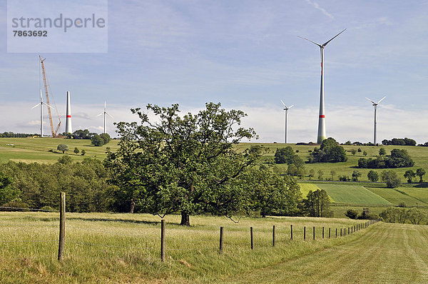 Deutschland Hessen Windpark