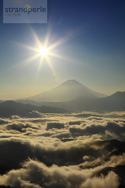 Wolke  Meer  Berg  Fuji