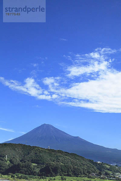 Wolke  Himmel  blau  Berg  Fuji