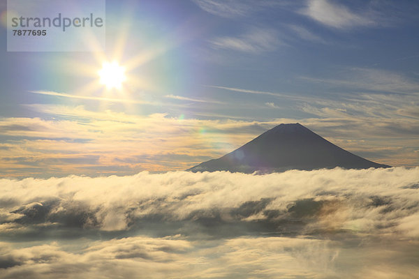 Wolke  Meer  Berg  Fuji