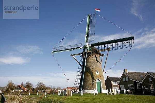 Windmühle  Zoutelande  Walcheren  Zeeland  Niederlande  Europa
