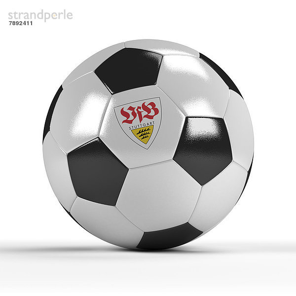 Fußball mit dem Logo von VfB Stuttgart