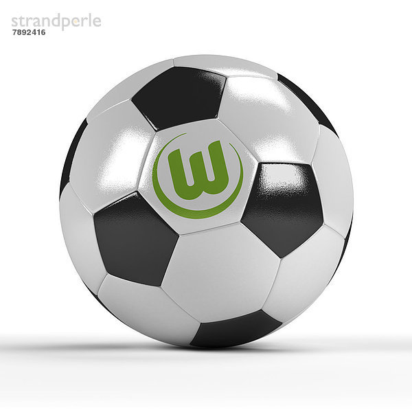 Fußball mit dem Logo von VfL Wolfsburg