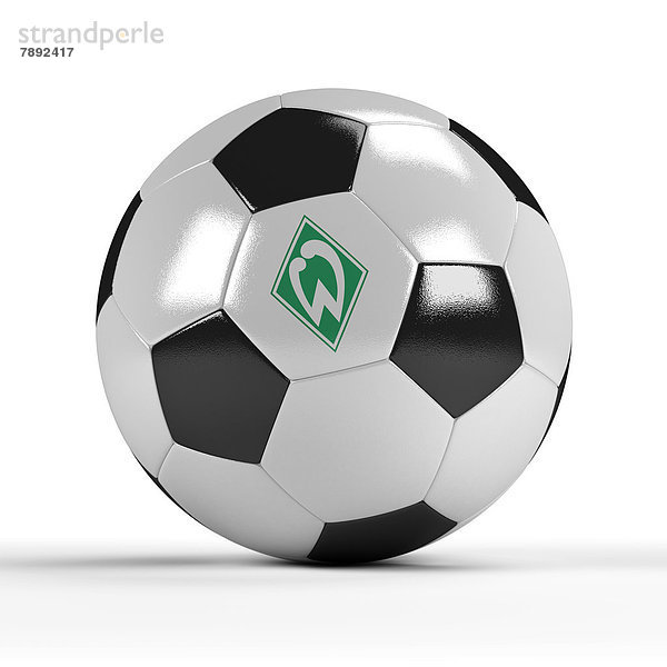 Fußball mit dem Logo von Werder Bremen