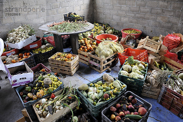 Überreifes Obst und Gemüse  Spende von Markthändlern an eine kirchliche Unterkunft für illegale Migranten aus Lateinamerika