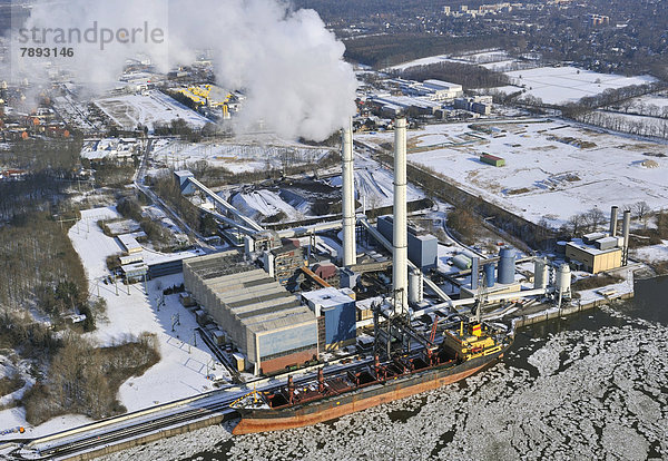 Luftbild  Heizkraftwerk Wedel
