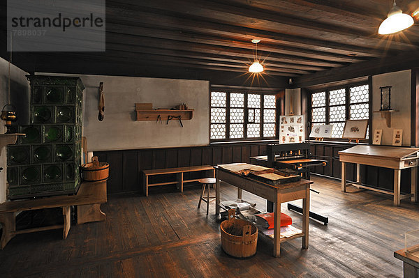 Re-creation of Albrecht Duerer's workshop  Albrecht Duerer House