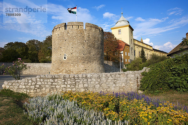 Mittelalterlicher Tor-Turm der bischöflichen Burg  Püspökvár  Pécs  Pécs2010 Kulturhauptstadt  Ungarn  Europa