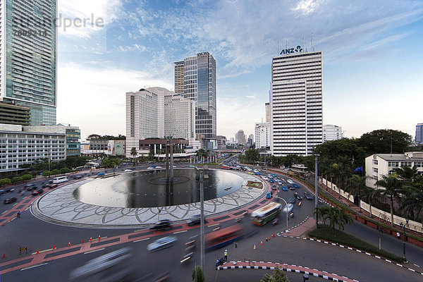 Kreisverkehr mit Hotel GRAND HYATT JAKARTA