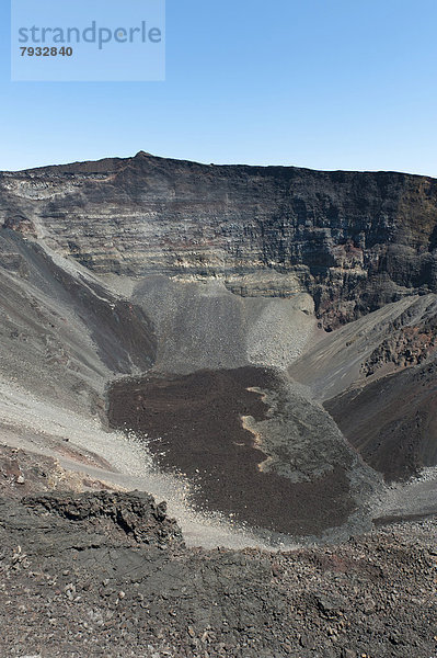Vulkan Piton de la Fournaise  Krater Cratere Dolomieu