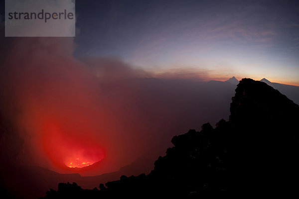 Kochender Lavasee im Nyiragongo-Vulkan