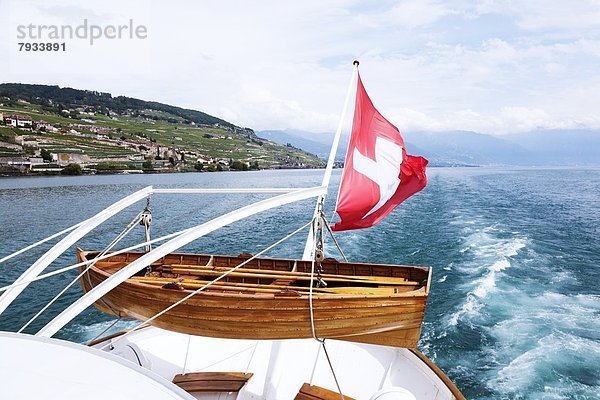 Dampfschiff auf dem Genfersee  Schweiz