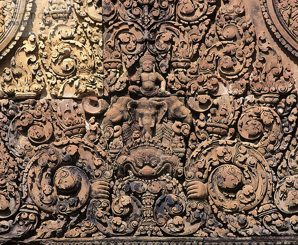 Flachrelief am Ost-Tor  Banteay Srei Tempel