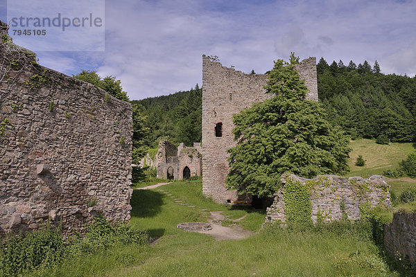 Ruine der Schauenburg  erbaut im 11. Jahrhundert von Herzog Berthold II. von Zähringen