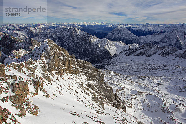 Zugspitzplatt  Zugspitze  Wettersteingebirge  Alpen