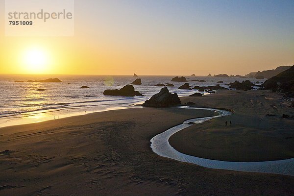 Vereinigte Staaten von Amerika  USA  Strand  Sonnenuntergang  Küste  Oregon