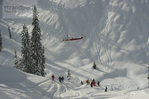 fliegen  fliegt  fliegend  Flug  Flüge  Schnee  Tal  Hubschrauber
