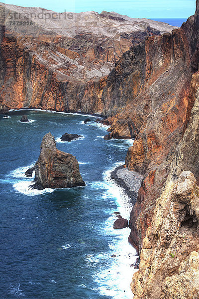 Portugal  View of volcanic peninsula of Ponta de Sao Lourenco