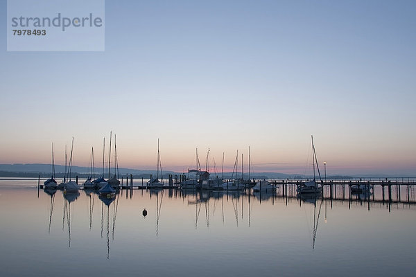Germany  Baden Wuerttemberg  Jetty on Lake Constance