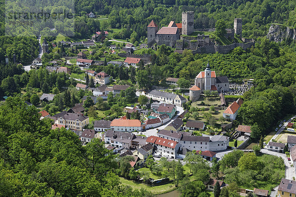 Austria  View of Hardegg Castle in Hardegg