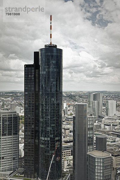 Deutschland  Hessen  Frankfurt  Blick auf den Main Tower