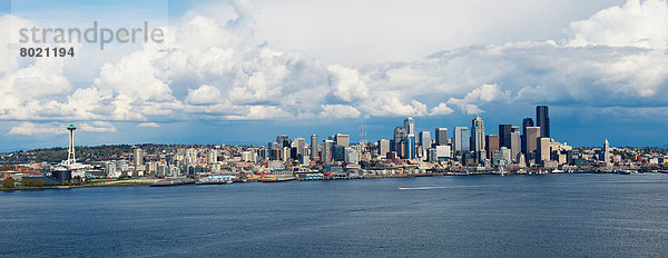 Panorama-Luftbild von Seattle  Washington State  USA