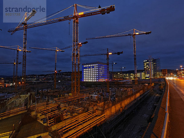 'Baustelle des ECE Einkaufs- und Bürocenters ''Milaneo'' beim Stuttgarter Hauptbahnhof'
