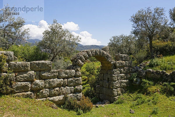 Reste der Stadtmauer des antiken Herakleia