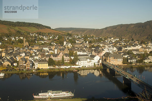 Moselle Valley with Traben-Trarbach  view of the Traben district
