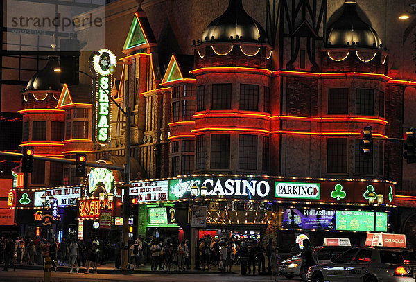 Nachtaufnahme Hotel und Casino Shea's  The Strip