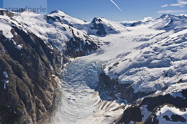 Berg Sommer Küste Eis Ansicht Luftbild Fernsehantenne