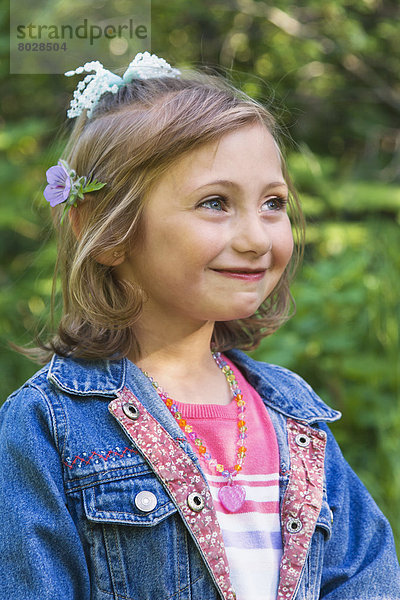 Portrait  Accessoire  Amerika  Blume  jung  Verbindung  Mädchen  Alaska  Anchorage  Haar