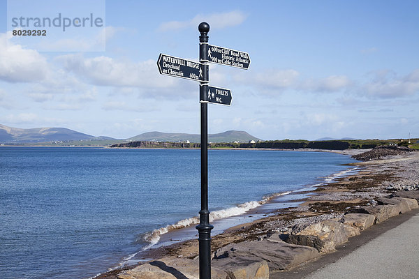 Direction and destination sign Waterville county kerry ireland
