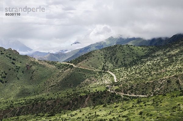 Berg  Landschaft  Fernverkehrsstraße  Nepal  Mustang