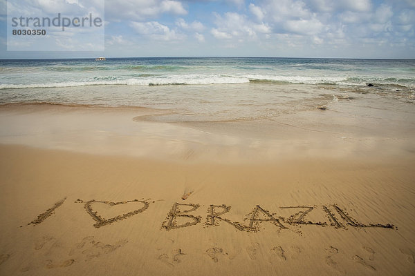 schreiben  Liebe  Sand  Brasilien