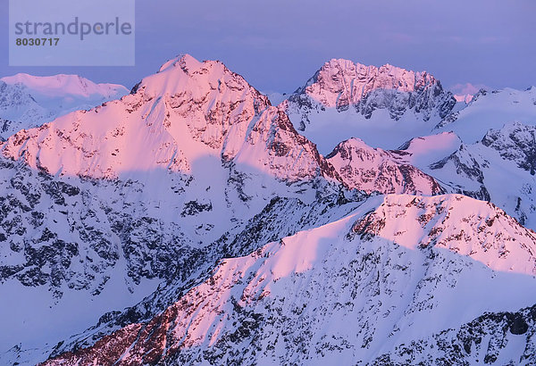 Berg  Alpenglühen  Adler