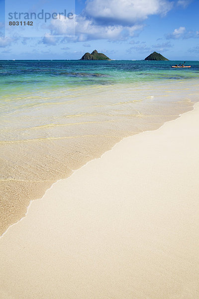 Amerika Strand Zwilling - Person Insel Verbindung Hawaii Honolulu Oahu