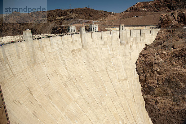 Face Of Hoover Dam  Boulder City Nevada Usa