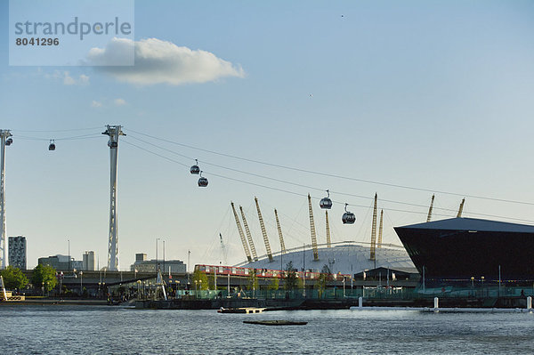 O2 Arena Greenwich Emirates Seilbahn  London  Großbritannien